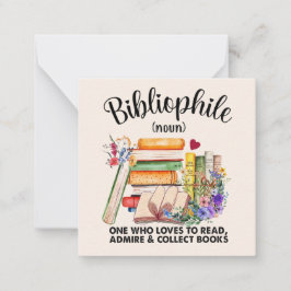 Tarjeta Pequeña Bibliophile Bliss