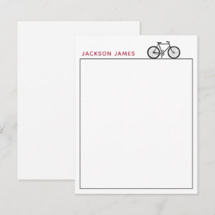 Tarjeta Pequeña Bicicleta Bicicleta simple blanco negro blanco sim