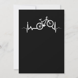 Tarjeta Pequeña Bicicleta de montaña Heartbeat Ciclismo en bicicle