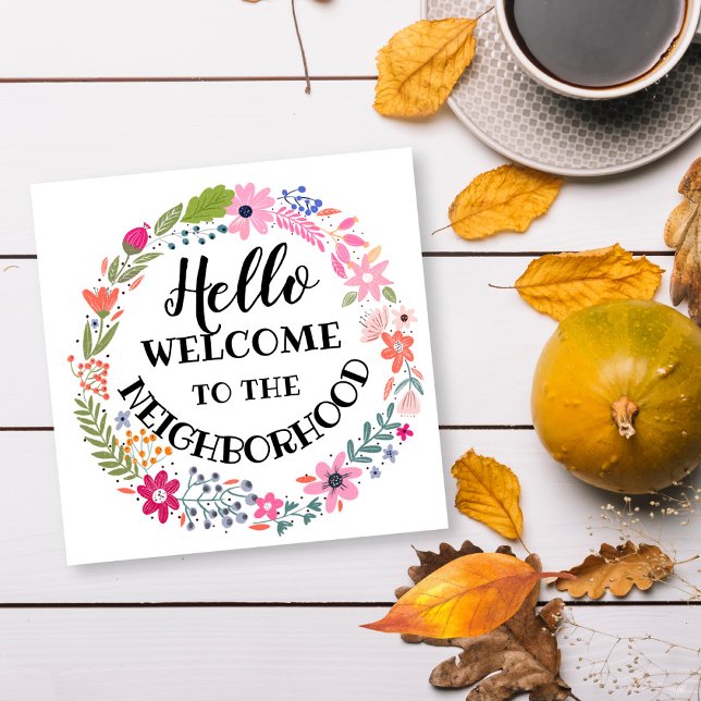 Tarjeta Pequeña bienvenido a la nueva casa del barrio (Subido por el creador)