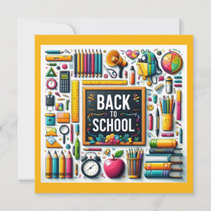 Tarjeta Pequeña Bienvenido de vuelta a la escuela