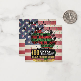 Tarjeta Pequeña Black History Month Inspiring Flat Note Cards