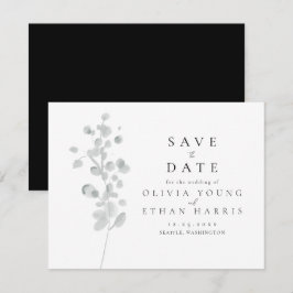 Tarjeta Pequeña Black Lacquer Save the Date