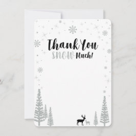 Tarjeta Pequeña Black & Silver Boy Winderland Gracias