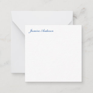 Tarjeta Pequeña Blanco azul Minimalista moderno profesional