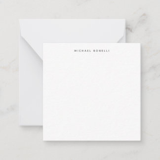 Tarjeta Pequeña Blanco Moderno sencillo y elegante Minimalista