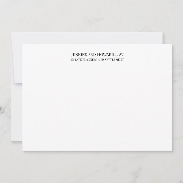 Tarjeta Pequeña Blanco negro profesional (Anverso)