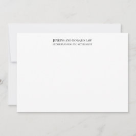 Tarjeta Pequeña Blanco negro profesional