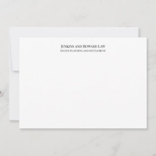Tarjeta Pequeña Blanco negro profesional