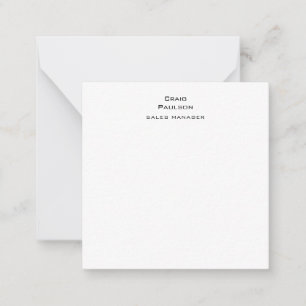 Tarjeta Pequeña Blanco y negro minimalista