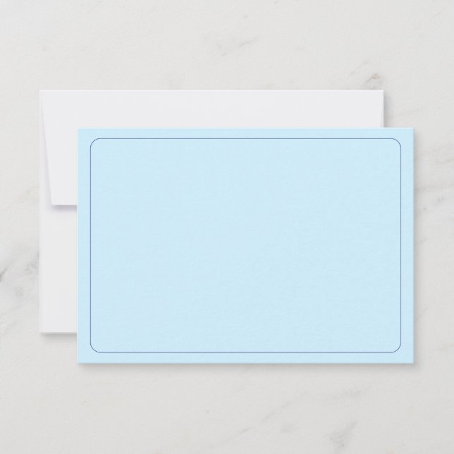 Tarjeta Pequeña Blank All Occasion Blue Border (Anverso)