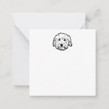 Blank Goldendoodle notecard - personalizar it
