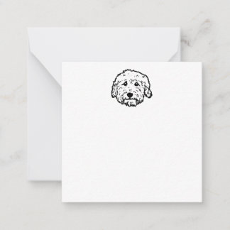 Tarjeta Pequeña Blank Goldendoodle notecard - personalizar it