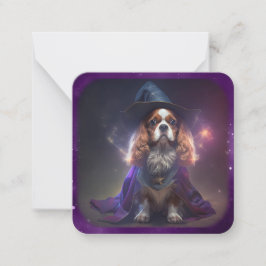 Tarjeta Pequeña Blenheim Cavalier King Charles Wizard