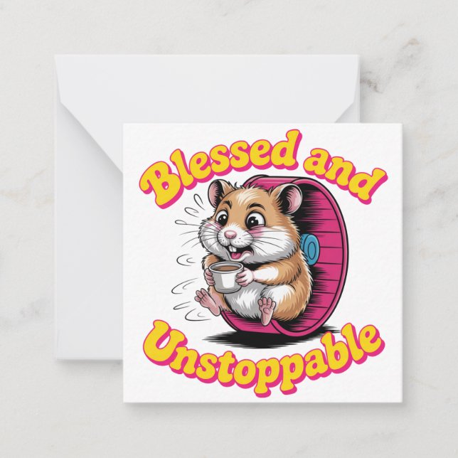 Tarjeta Pequeña Blessed And Unstoppable (Anverso)