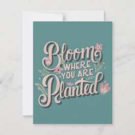 Tarjeta Pequeña Bloom donde te plantan