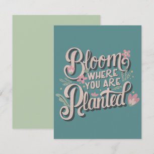 Tarjeta Pequeña Bloom donde te plantan