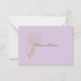 Tarjeta Pequeña  Bloom with Love Positive Affirmation