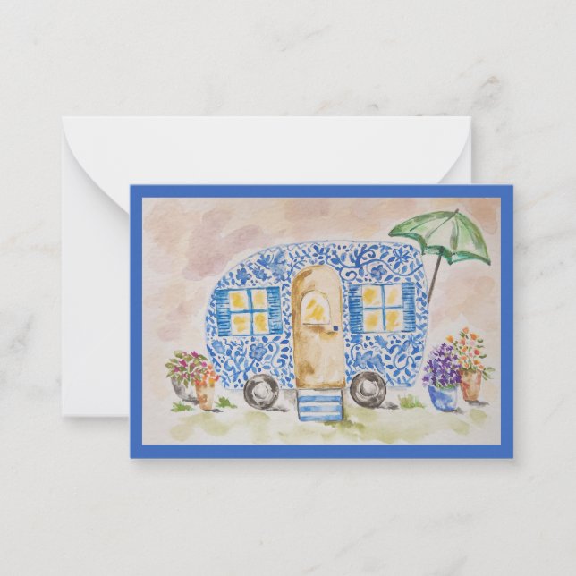 Tarjeta Pequeña Bloomside Getaway Flat Note Card (Anverso)