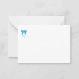 Tarjeta Pequeña Blue Bow