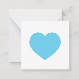 Tarjeta Pequeña Blue Heart Love Note Gift Tag Baby