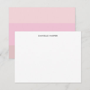 Tarjeta Pequeña Blush Chic Moderno Rosa Pálido Pastel