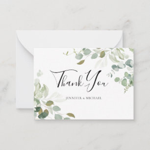 Tarjeta Pequeña BODA de Energía del Eucalyptus de Presupuestos
