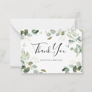 Tarjeta Pequeña BODA de energía verde de Eucalyptus Presupuestos