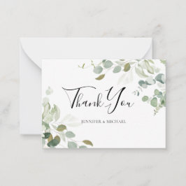 Tarjeta Pequeña BODA de energía verde de Eucalyptus Presupuestos