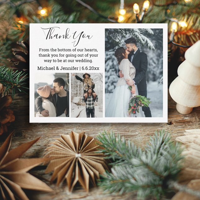 Tarjeta Pequeña boda de escritura a mano de agradecimiento 3 colla (Subido por el creador)