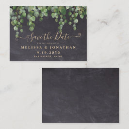 Tarjeta Pequeña Boda De Eucalipto De Presupuesto Rústico Salva La 