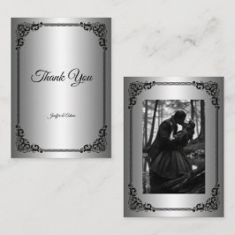 Tarjeta Pequeña Boda de Halloween gótica oscura