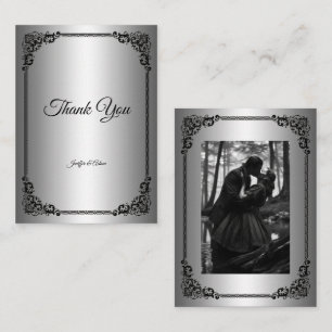 Tarjeta Pequeña Boda de Halloween gótica oscura
