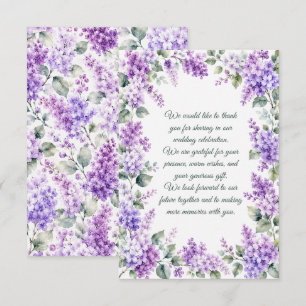 Tarjeta Pequeña Boda de Lilas