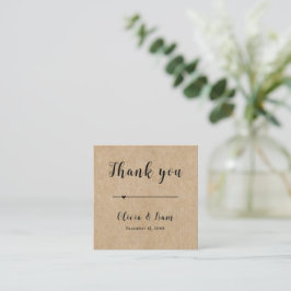 Tarjeta Pequeña Boda de papel ruso gracias