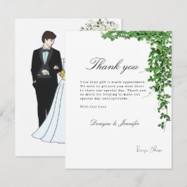 Tarjeta Pequeña Boda de verano con vegetación de eucalipto boho