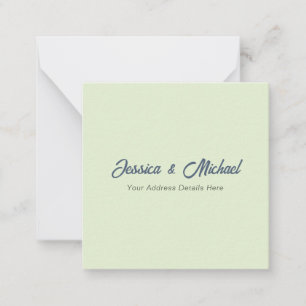 Tarjeta Pequeña Boda Moderno Elegante Sencillo Simple Profesional