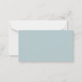 Tarjeta Pequeña BODA Monocromo Verde Sage de Vidrio del Mar