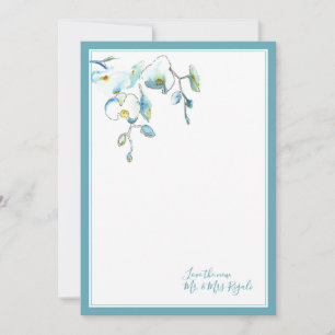 Tarjeta Pequeña Boda Tropical Gracias Cartas