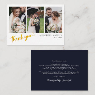 Tarjeta Pequeña Bodas de escritura moderna Las fotos de las pareja
