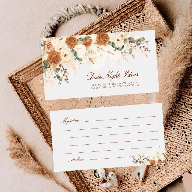 Tarjeta Pequeña Boho Calla Lilies Date Night Ideas Mini Ticket (Subido por el creador)