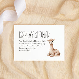 Tarjeta Pequeña Boho Woodland Animals Baby Display Shower