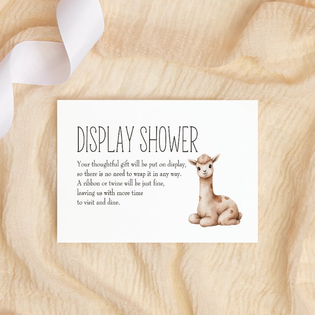 Tarjeta Pequeña Boho Woodland Animals Baby Display Shower (Subido por el creador)