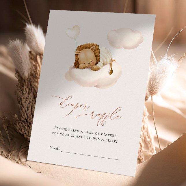 Tarjeta Pequeña Boletos de Raffles de Bebé de León (Subido por el creador)