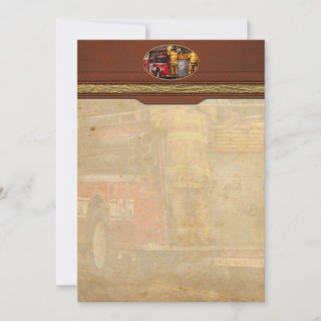 Tarjeta Pequeña Bombero - Departamento de Bomberos de Metuchen (Anverso)