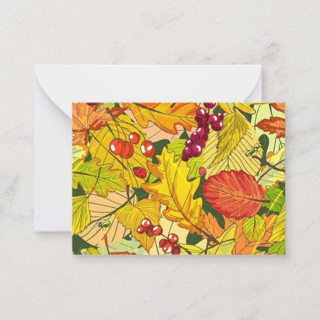 Tarjeta Pequeña Bonita naturaleza (Anverso)