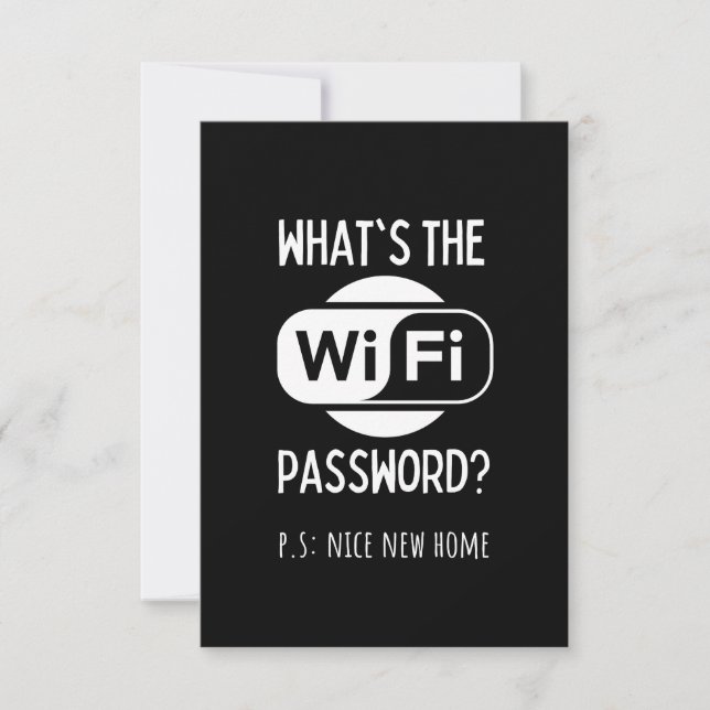 Tarjeta Pequeña bonito hogar nuevo (Anverso)