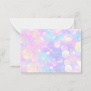 Tarjeta Pequeña Bonito Pastel Lavender Blank Notecards