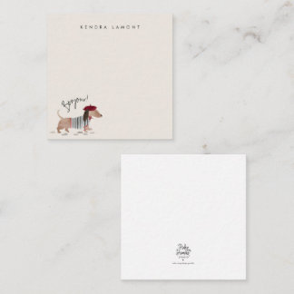 Tarjeta Pequeña Bonjour Pup