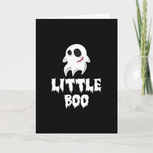 Tarjeta Pequeña Boo En Grafico Genial De Halloween